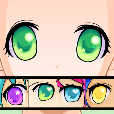 400x400 how to draw and color anime styled eyes in adobe photoshop