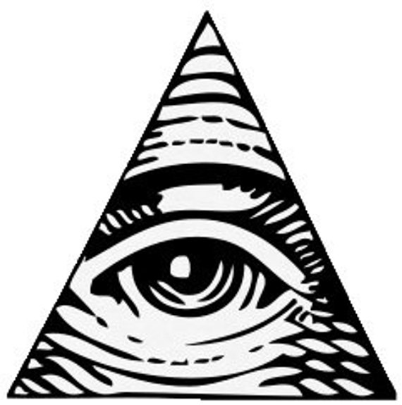 570x575 All Seeing Eye Temporary Tattoo