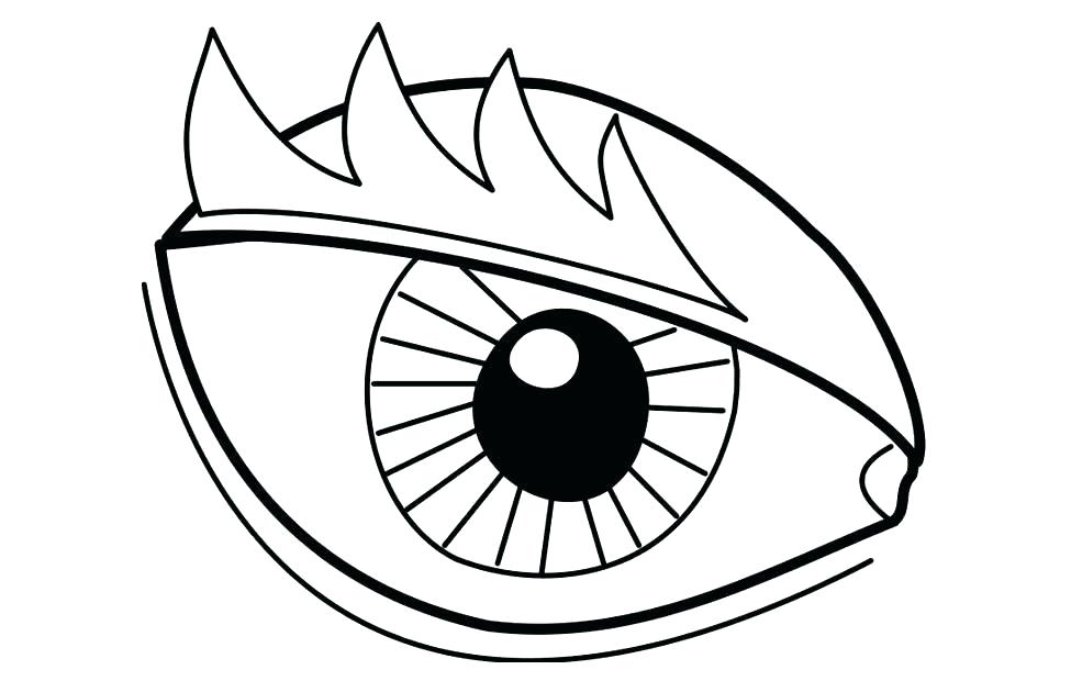 975x620 Eye Coloring Sheet Drawing Lovely Eyes Coloring