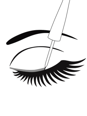 300x400 Collection Of Free Eyelash Drawing Clipart Download On Ui Ex