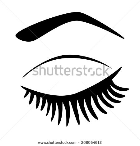 450x470 Eyebrow Clipart Eye Close