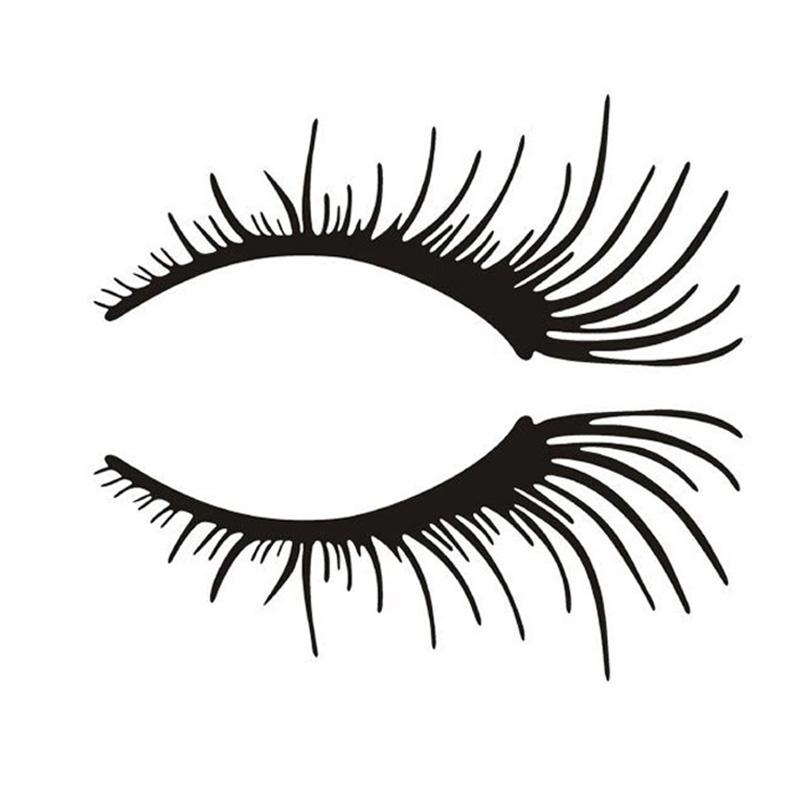 800x800 Eyelashes Light Eyebrow Car Stickers Body Sticker Decals Car