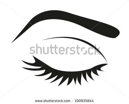 450x364 closed eye lashes vector images