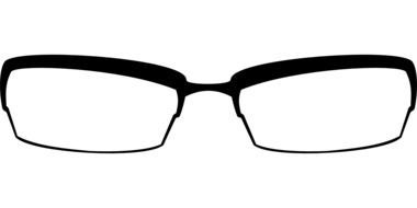 380x190 Eyeglasses Glasses Fashion Black White Drawing Free Image
