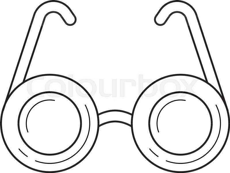 800x602 Eyeglasses Vector Line Icon Isolated Stock Vector Colourbox