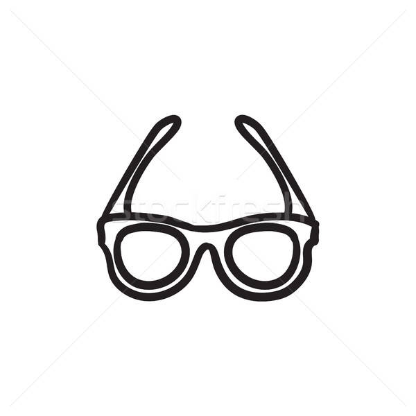 600x600 Glasses Sketch Icon Vector Illustration Andrei Krauchuk