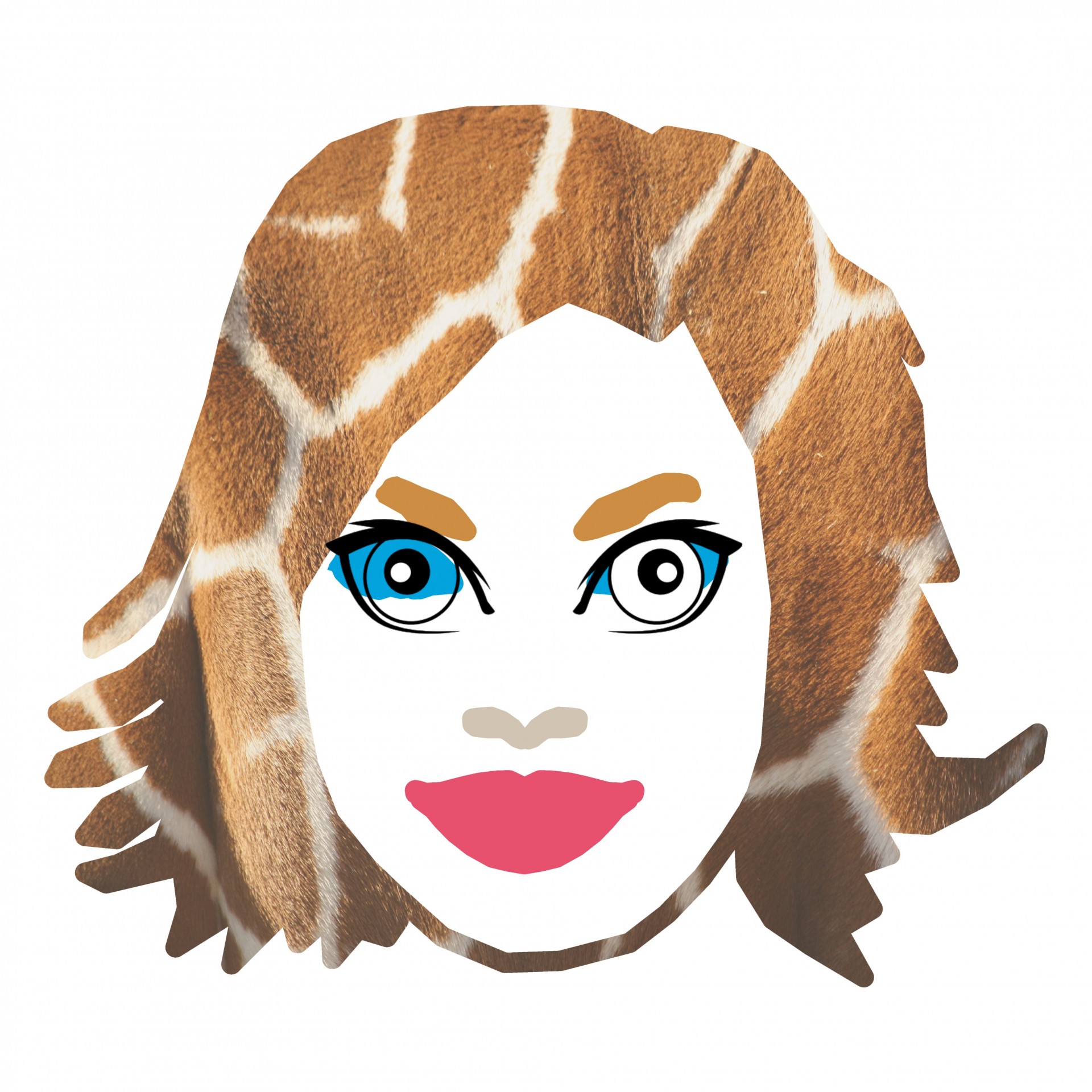 1920x1920 Woman, Face, Drawing, Hair, Eyes