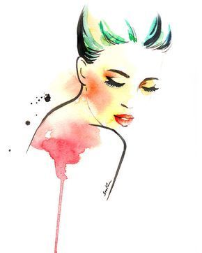 290x362 Fashion Illustration Art Print