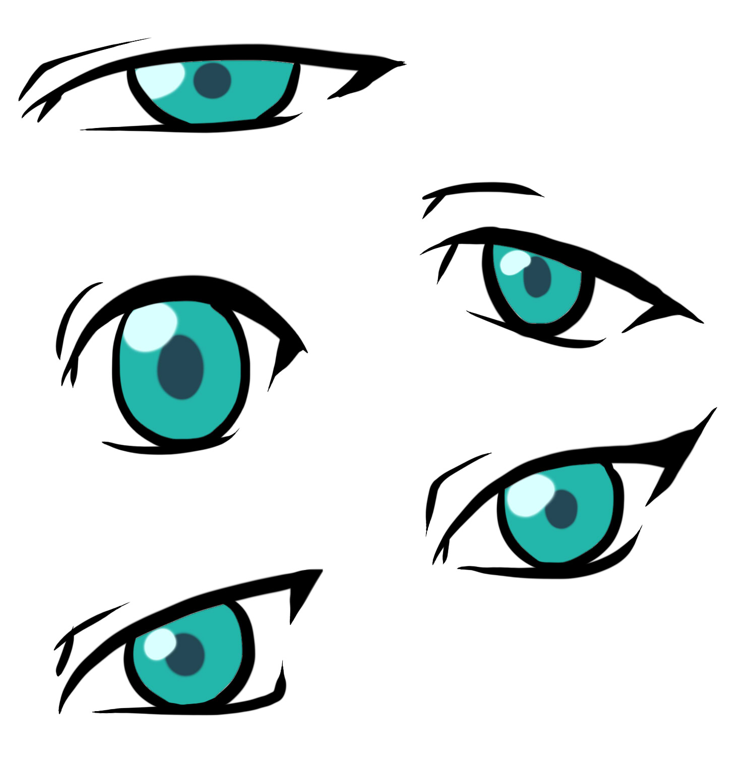 1486x1502 Anime Eye Shape