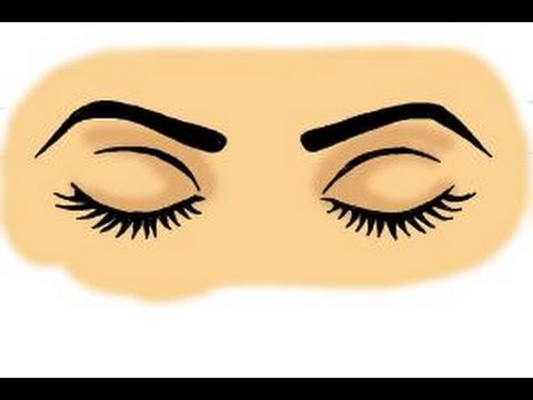 480x360 How To Draw Closed Eyes