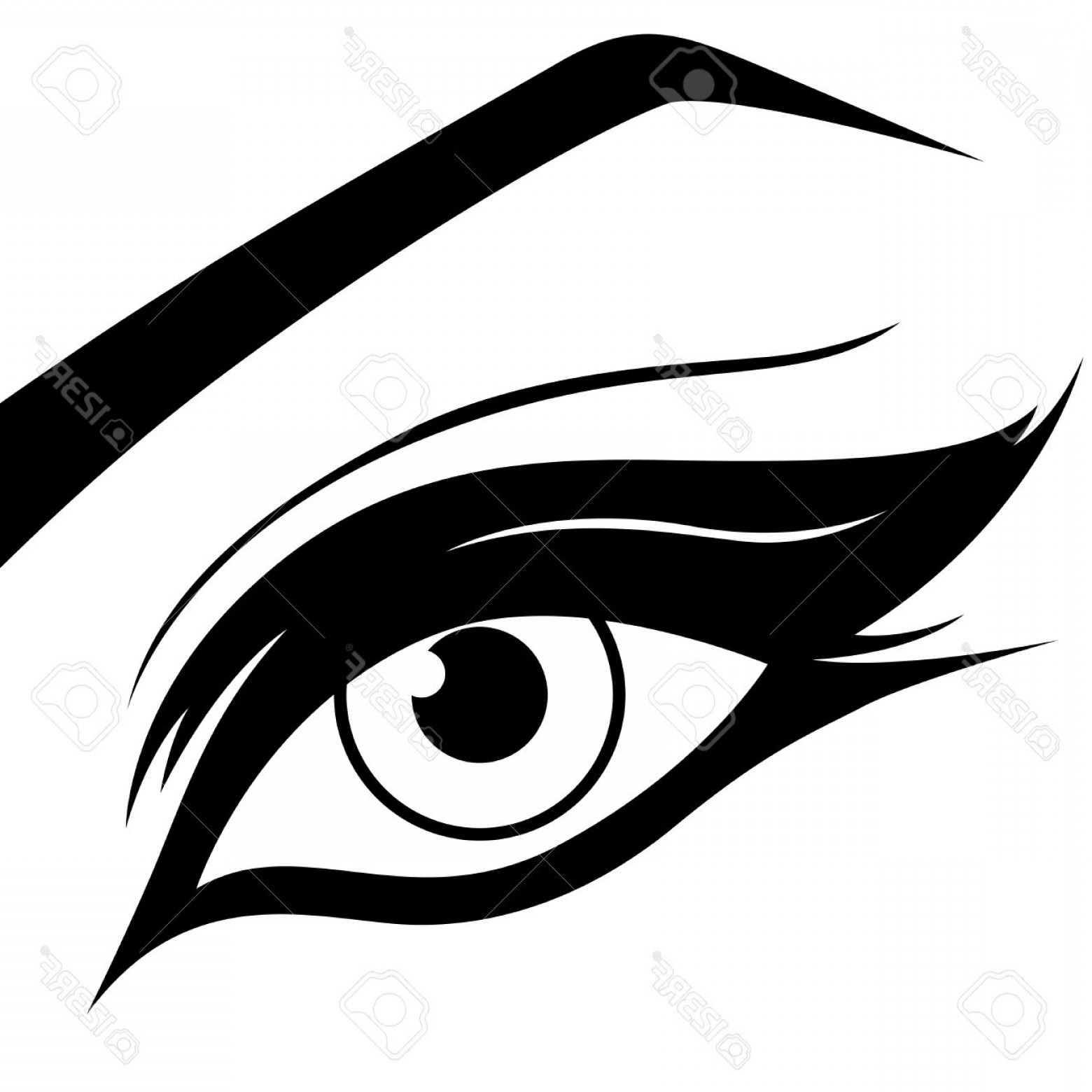 1560x1560 Vector Black And White Eye Soidergi