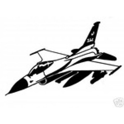 500x500 F Falcon Airplane Vinyl Sticker Decal