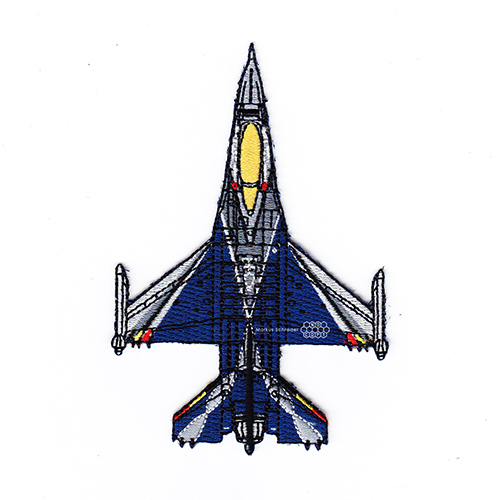 500x500 F Solo Display Belgium Air Force Patch Spotterforlife