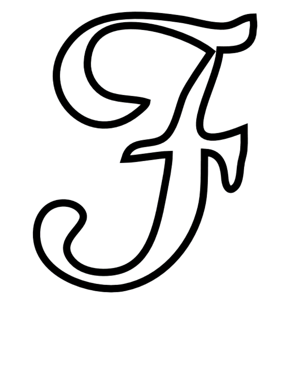 928x1200 Cursive F