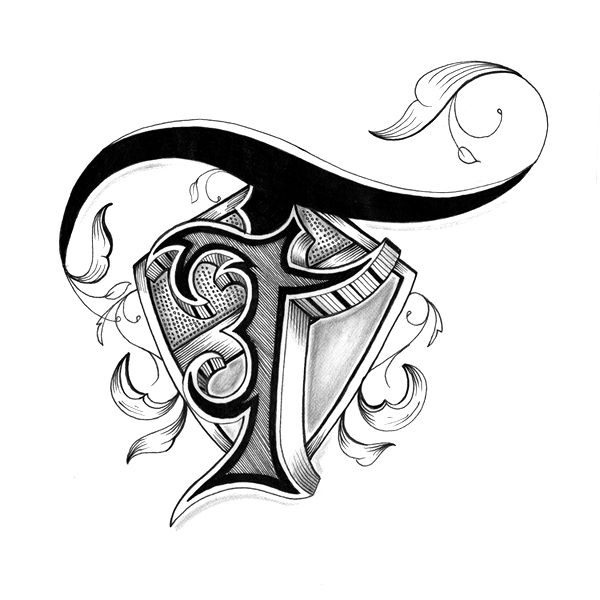 600x600 Hand Drawn Alphabet