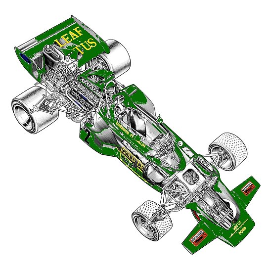 550x550 Goldleaf Lotus Car Posters