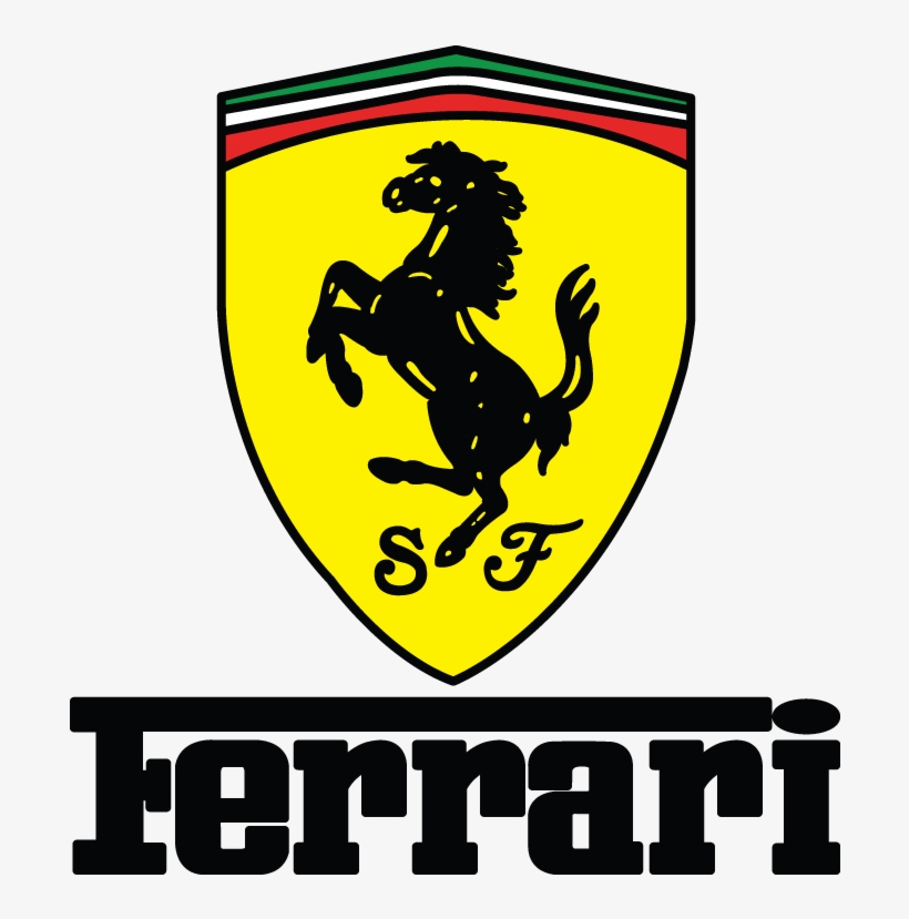 820x829 Commanualdrawing Ferrari Logo