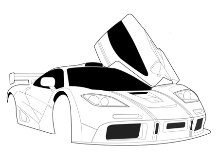 450x338 Drawing A Car Lineart In Photoshop
