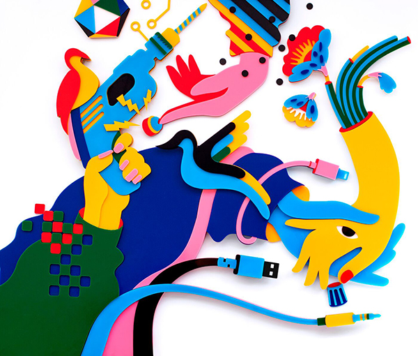 600x510 Fabric Design Ape On The Moon