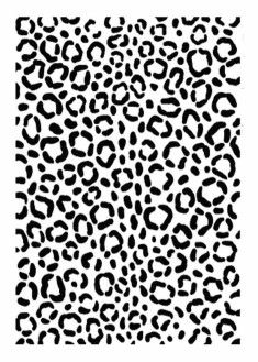 235x329 Leopard Design Pmc Paper Fabric Polymer Clay