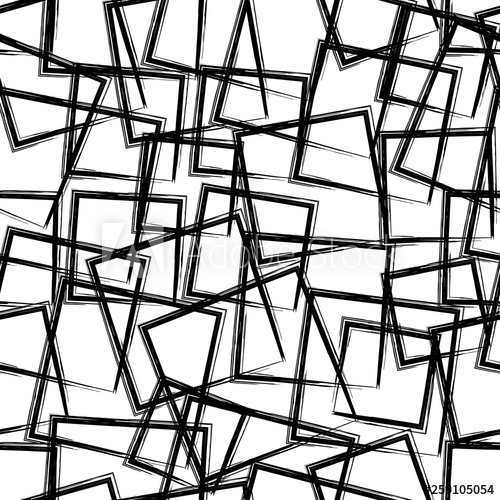 500x500 Modern Grunge Geometric Seamless Pattern With Rectangle Shape