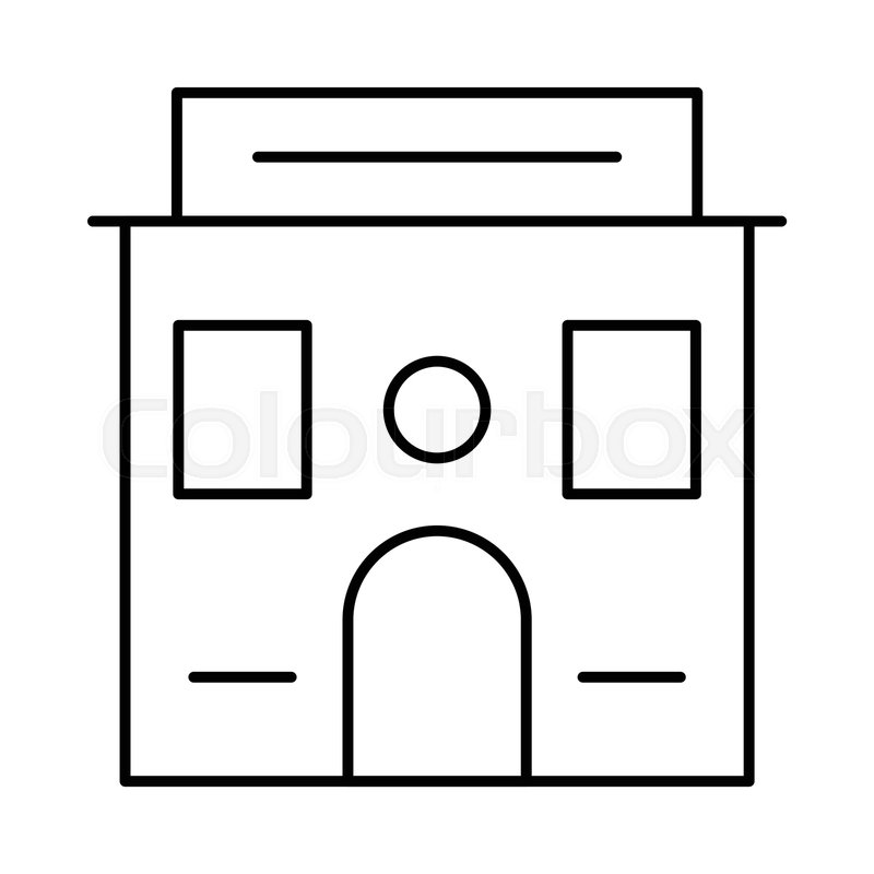 800x800 motel facade building stock vector colourbox