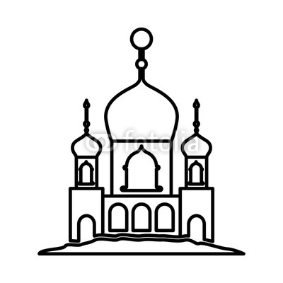 400x400 arabic castle building facade vector illustration design buy