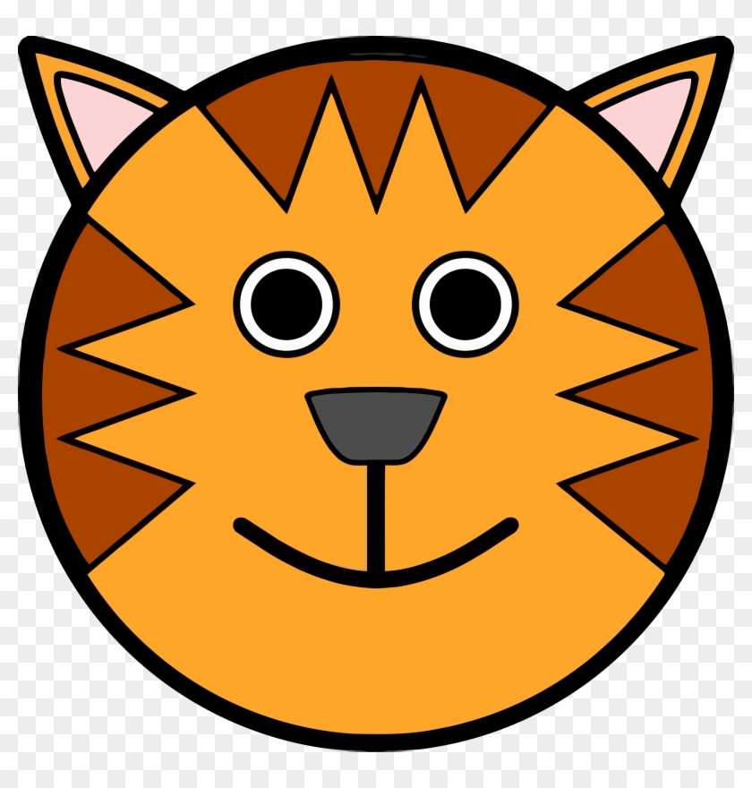 840x880 Circle Tigger Cat Face Clipart Png Image Download