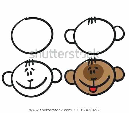 450x397 Cartoon Monkey To Draw How To Draw A Simple Cartoon Monkey
