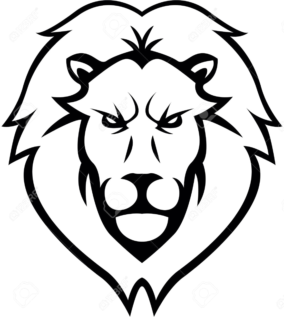 1165x1300 How To Draw A Lion Face Drawing At Getdrawings Free For Personal