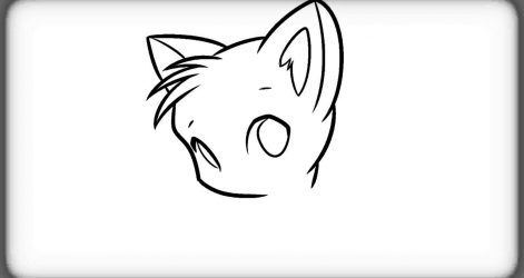 471x250 Cat Face Drawing Black And White A Simple Images Cute I Fertility