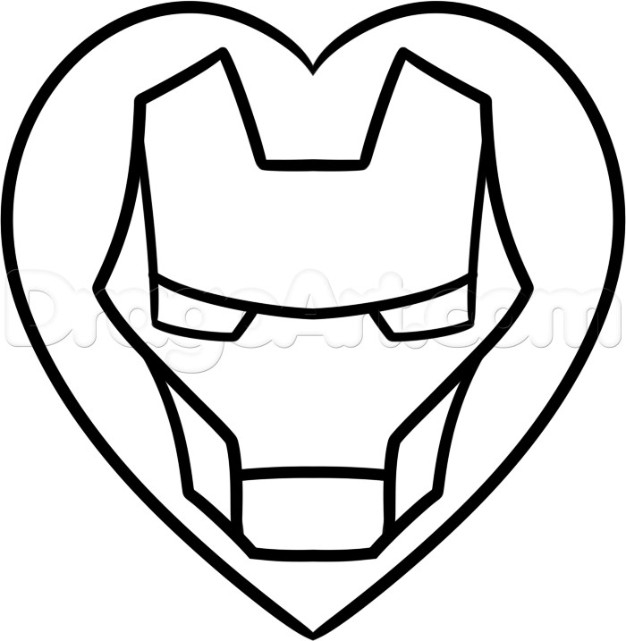 700x717 how to draw iron man collection of iron man face drawing easy