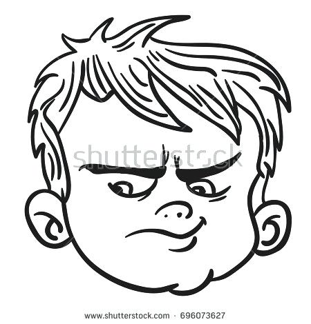 450x470 Drawing Of Boy Face