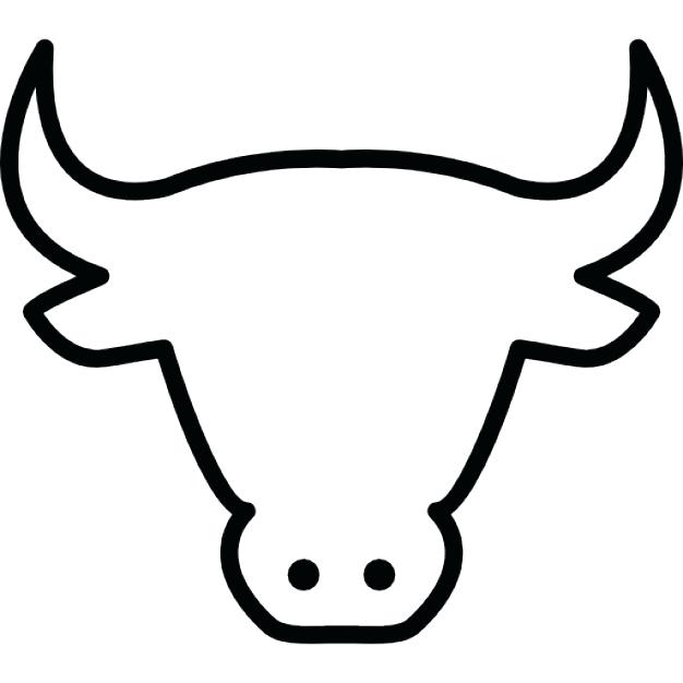 626x626 Cow Face Drawing