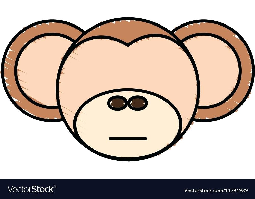 1000x780 Drawing Of Monkey Easy Drawing Monkey Face