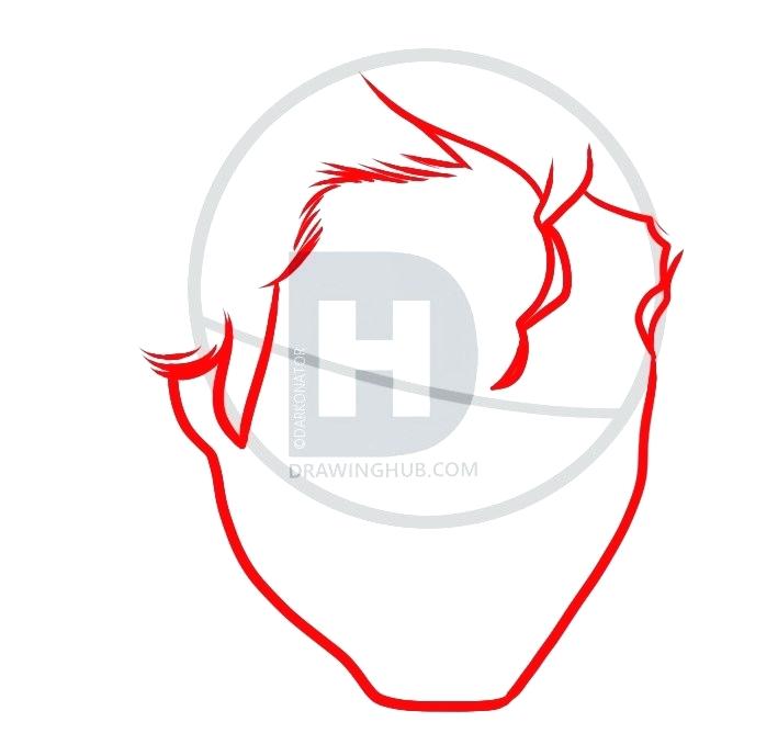 709x689 easy step drawings how to draw a face with ears step easy step