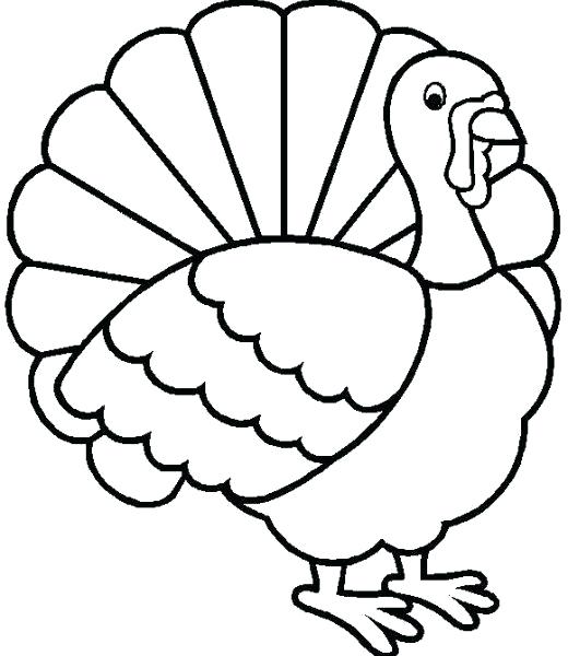 520x600 Easy Turkey Drawing How Easy Turkey Face Drawing