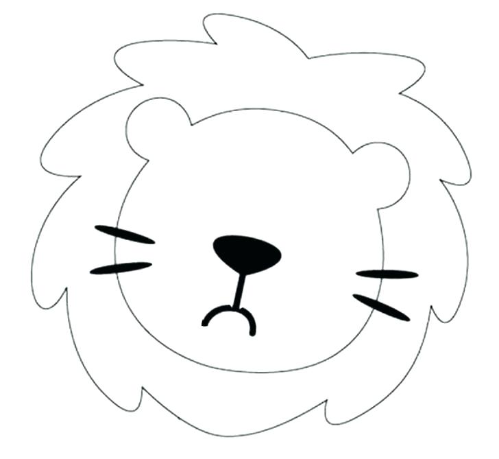 728x669 Lion Face Coloring