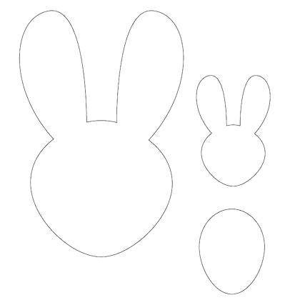 420x420 Rabbit Template Face Cartoon Easy Drawing