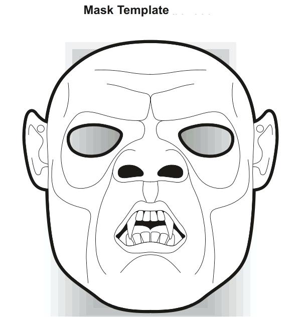 600x632 Zombie Mask Template Image Minecraft Zombie Mask Template