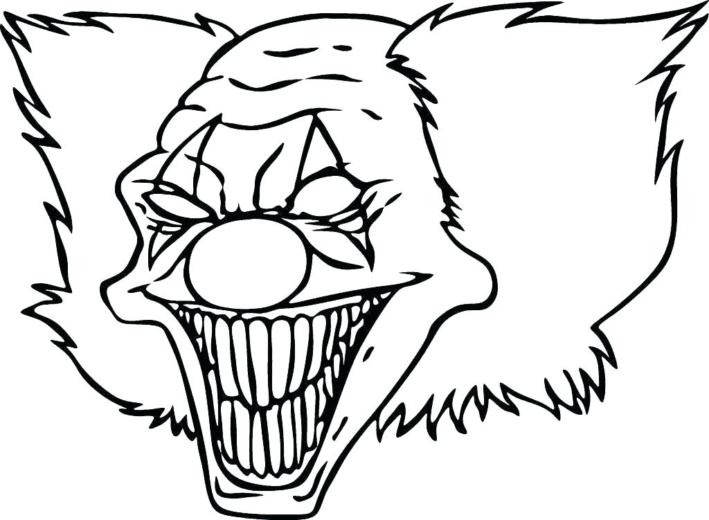 1024x751 Clown Face Template Printable