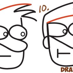 250x250 Cartoon Face Drawing Tutorial Dog Easy Angry Cute Girl Man Rabbit