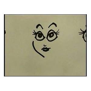 300x300 Drawing The Face Of A Cartoon Girl