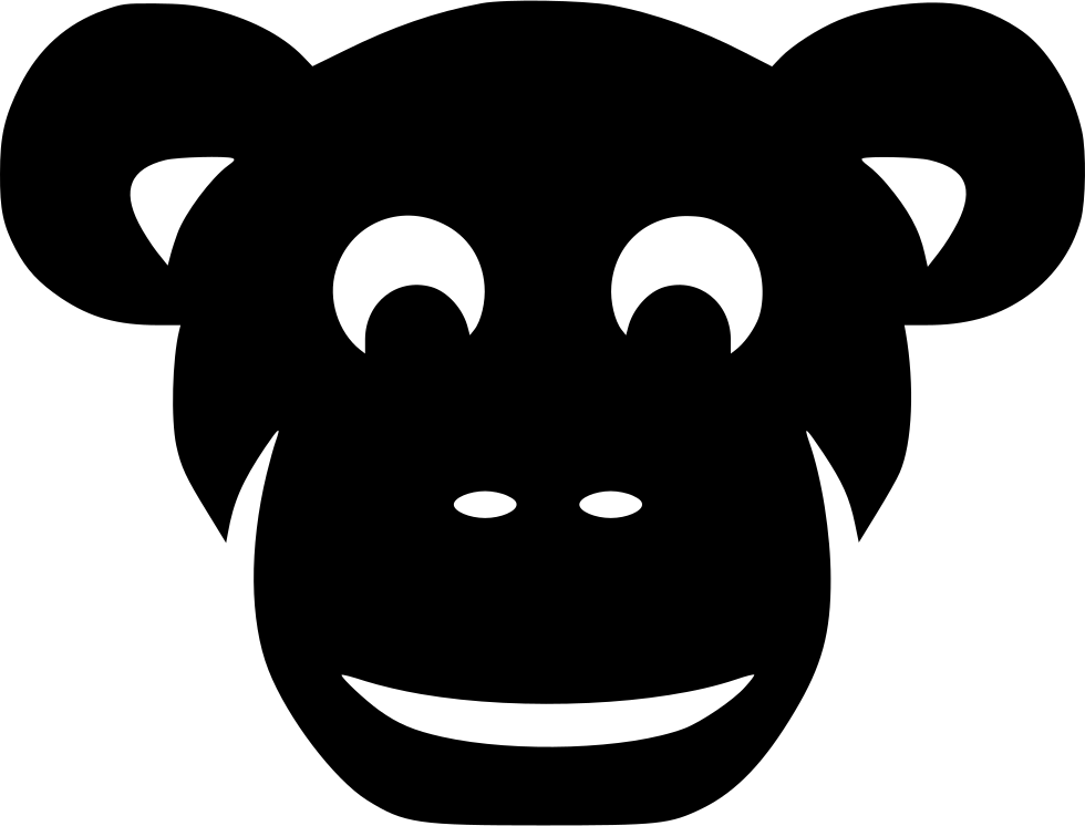 980x746 Collection Of Free Chimpanzee Drawing Face Mask Download On Ui Ex