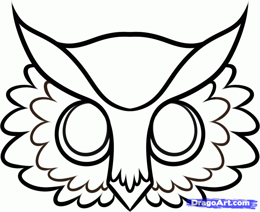856x697 Owl Face Mask Colouring Pages Rc Ideas Owl Face Paint, Owl