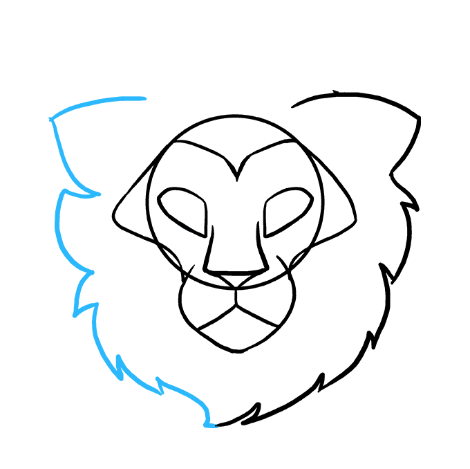 680x678 How To Draw A Lion Head
