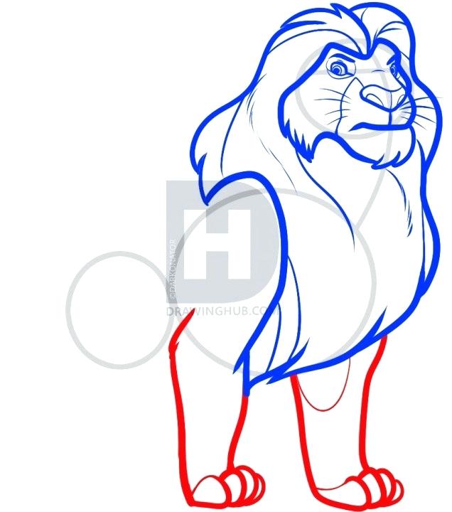 636x720 Drawings Of Lion King Image Titled Draw From The Lion King Step