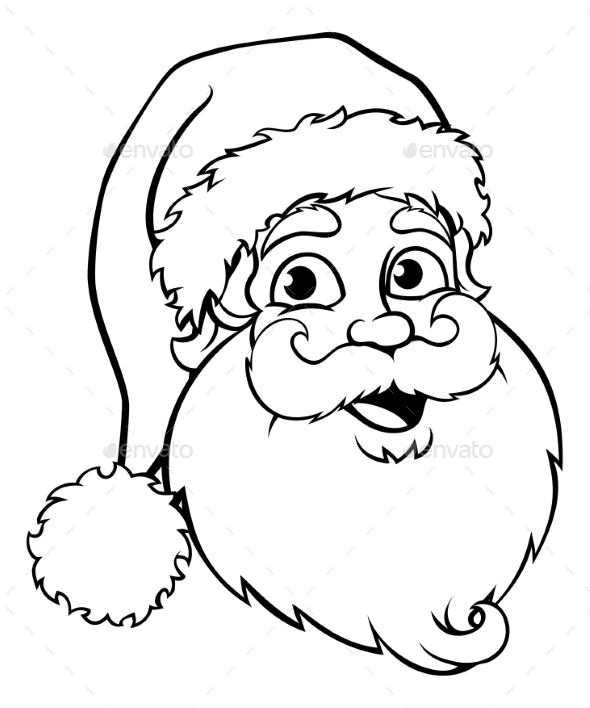 590x708 Santa Claus Drawing, Pencil, Sketch, Colorful, Realistic Art