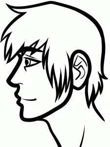 226x302 How To Draw Profile Faces, Draw Anime Noses, Step