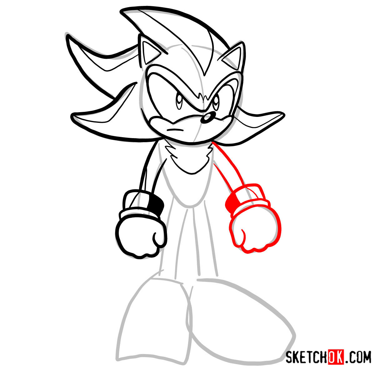 1200x1200 How To Draw Shadow The Hedgehog